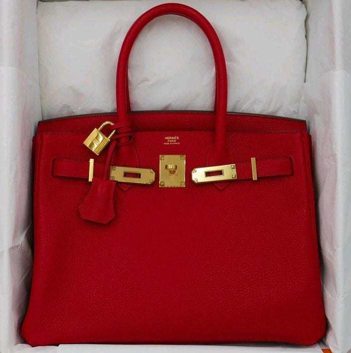 Hermès Birkin 35 Rouge Vif – Cuir Togo quincaillerie dorée neuf