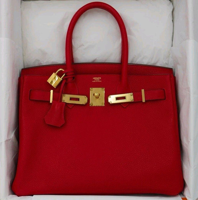 Hermès Birkin 35 Rouge Vif – Cuir Togo quincaillerie dorée neuf